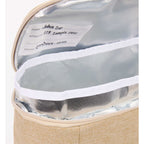 Double Lined Cooler with Removable Liner, 9 Cans Full Color - Natural - Detail