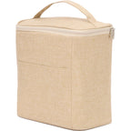 Double Lined Cooler with Removable Liner, 9 Cans Full Color - Natural - Left Angle 2