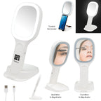 Double Sided Light-Up Mirror and Wireless Charger - Silk Screen