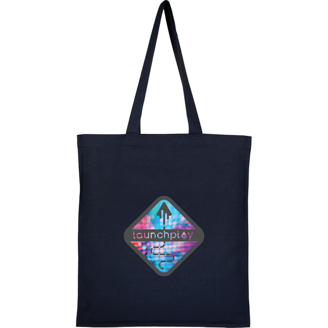Double Stitched Organic Cotton Tote, 8 oz Transfer