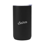 Double Walled Can Cooler, Four-Way, 12 oz - Black - Laser Engraving