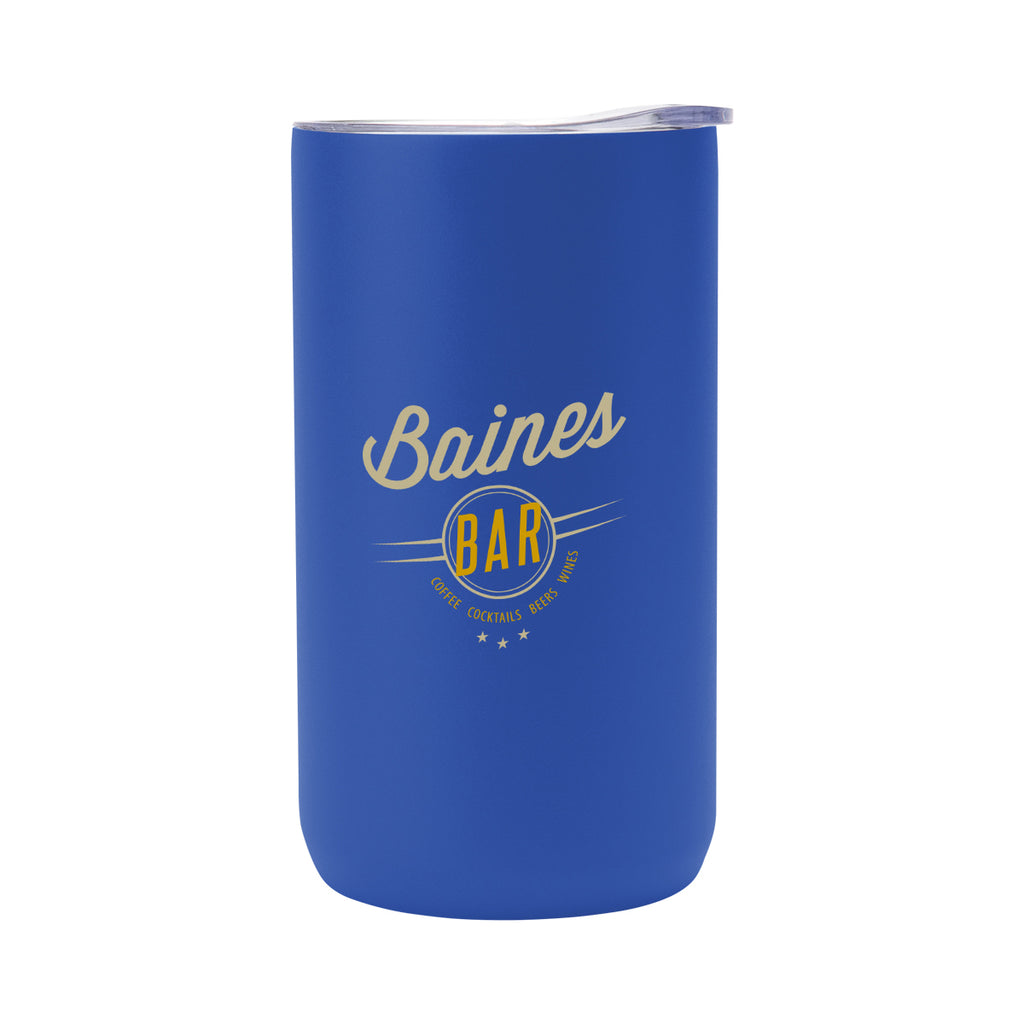 Double Walled Can Cooler, Four-Way, 12 oz - Blue - Colorbrite