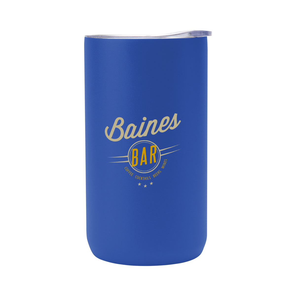 Double Walled Can Cooler, Four-Way, 12 oz - Blue - Colorbrite