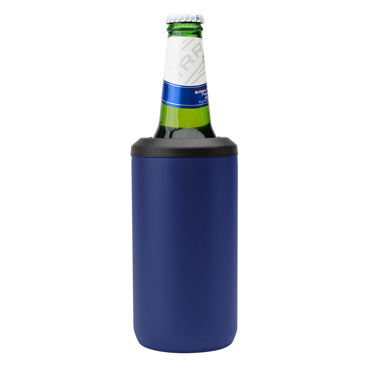 Double Walled Can Cooler, Four-Way, 12 oz - Navy - Bottle