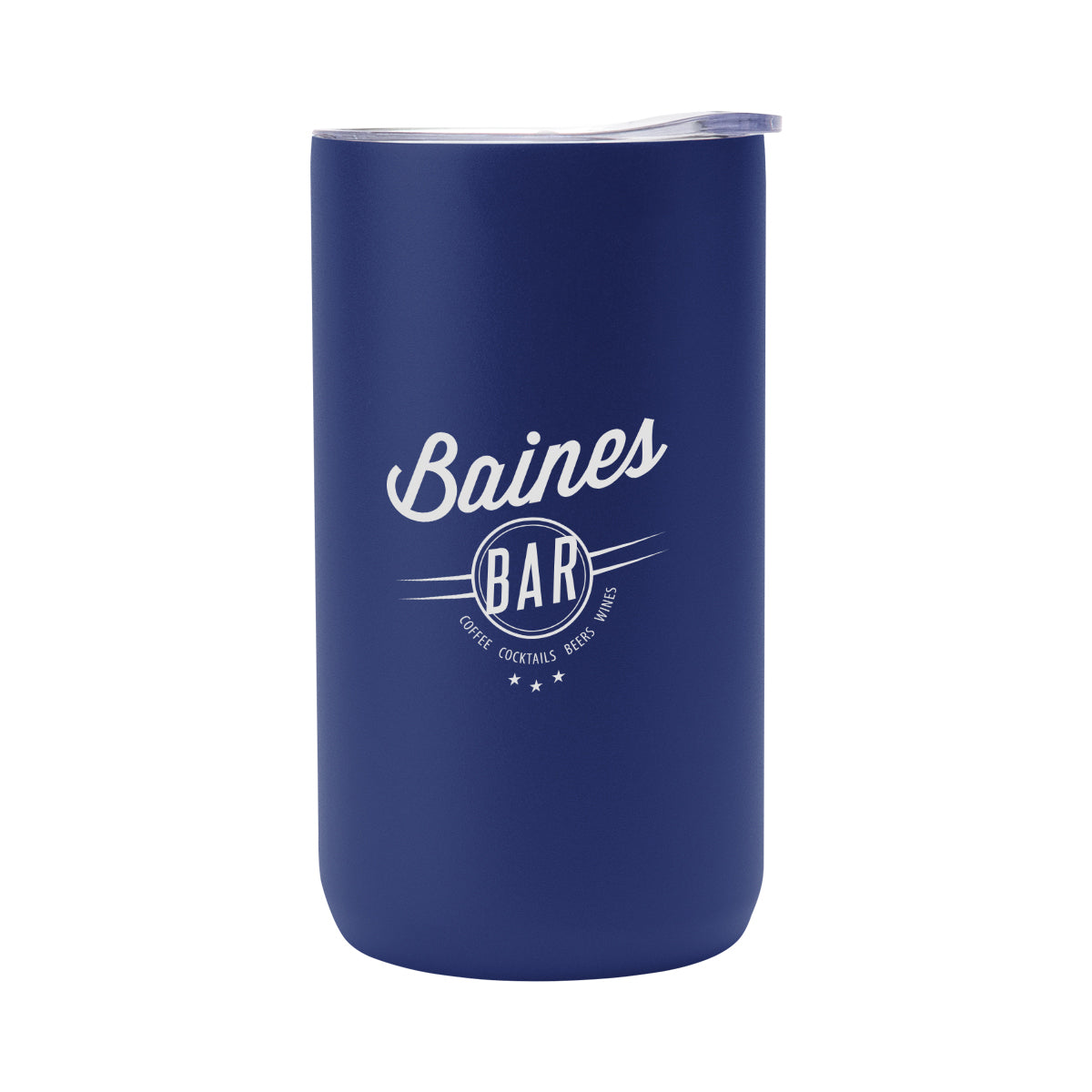 Double Walled Can Cooler, Four-Way, 12 oz - Navy - Silk Screen