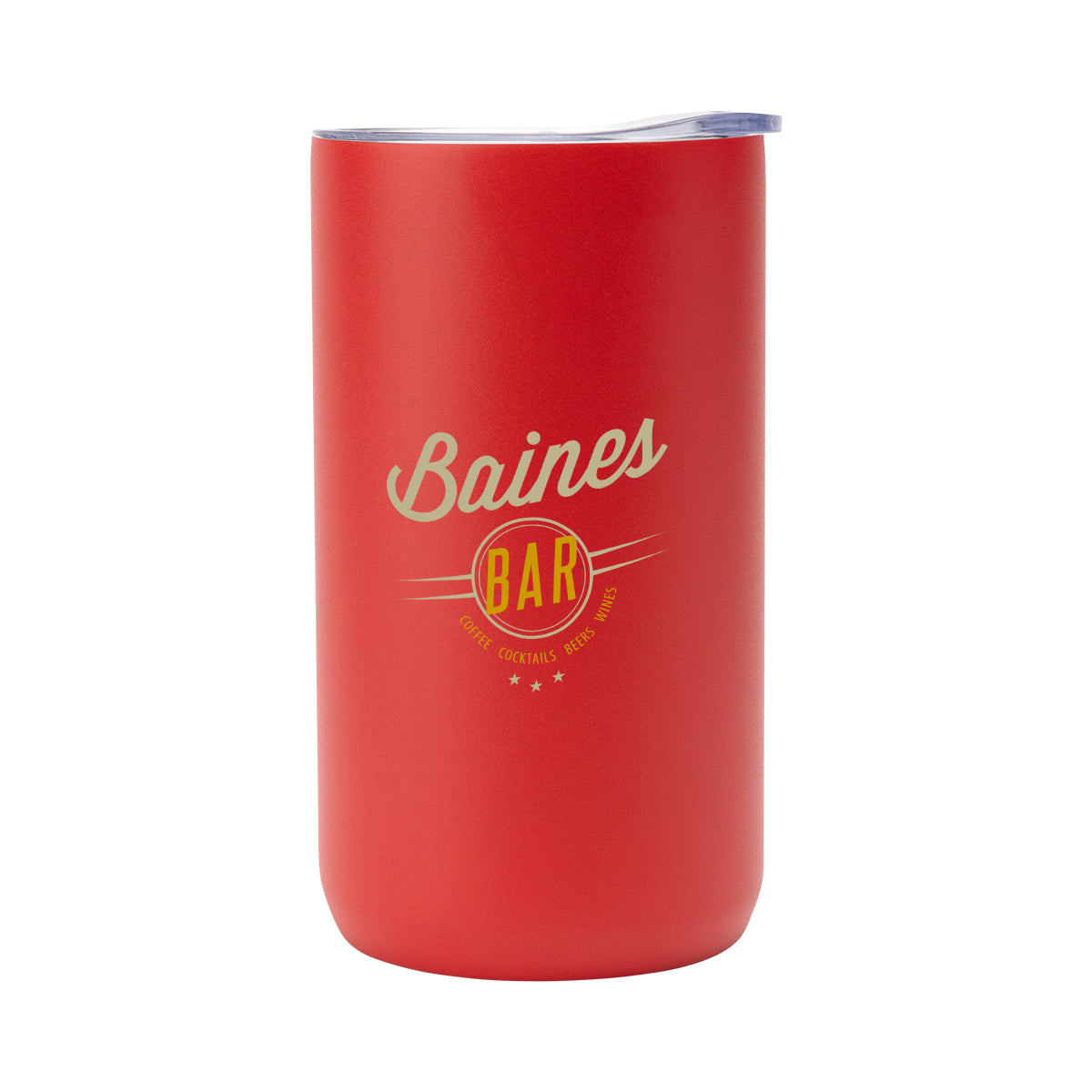 Double Walled Can Cooler, Four-Way, 12 oz - Red - Colorbrite