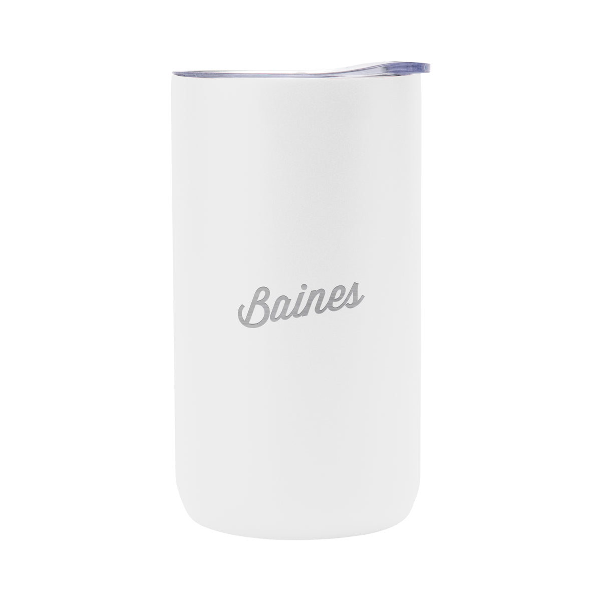 Double Walled Can Cooler, Four-Way, 12 oz - White - Laser Engraving