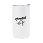 Double Walled Can Cooler, Four-Way, 12 oz - White - Silk Screen