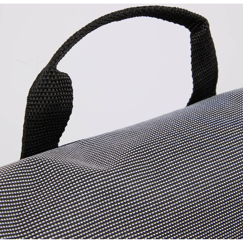 Dover Messenger Bag with Laptop Sleeve in Recycled PET - Gray - Detail
