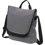 Dover Messenger Bag with Laptop Sleeve in Recycled PET - Gray - Left Angle