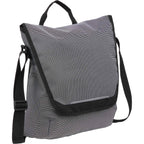 Dover Messenger Bag with Laptop Sleeve in Recycled PET - Gray - Right Angle