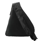 Downtown Sling Backpack in 210D Polyester Full Color - Black - Back