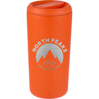 Drake Recycled Tumbler with Twist Lid, 16 oz Laser Engraving - Orange - Front