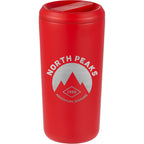 Drake Recycled Tumbler with Twist Lid, 16 oz Laser Engraving - Red - Front