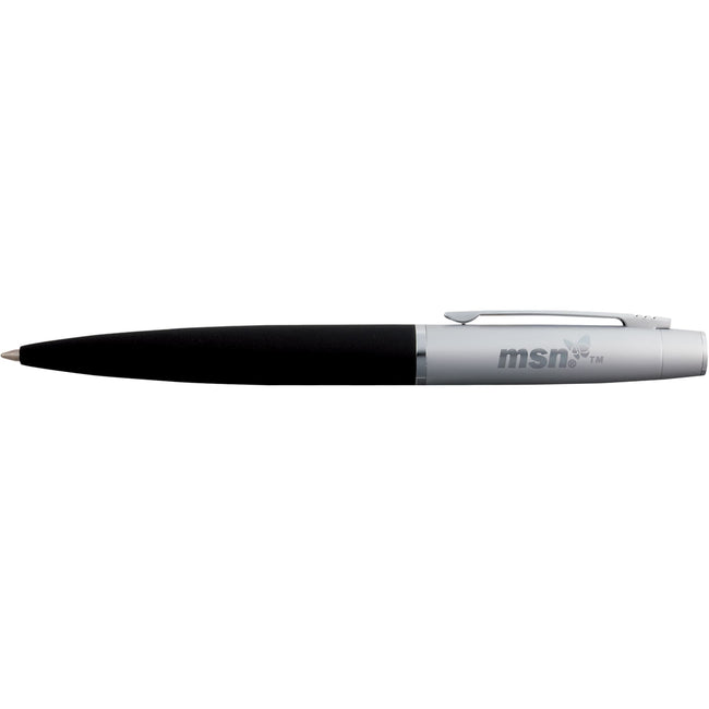 Drake Twist Ballpoint Pen with Rubber Coated Barrel Laser Engraving