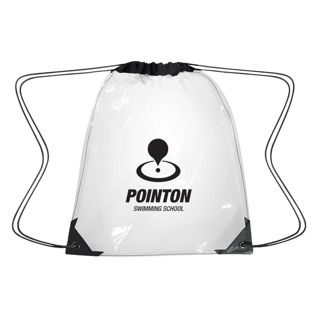Drawstring Backpack in Clear EVA