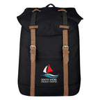 Drawstring Backpack with a Flap - Colorbrite