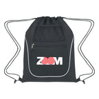 Drawstring Sports Pack with Two Pockets - Colorbrite