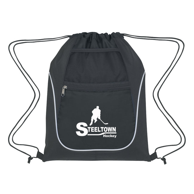 Drawstring Sports Pack with Two Pockets