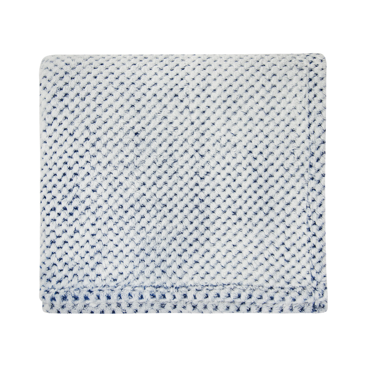 Dream Weaver Plush Blanket in Recycled PET - Navy - Front