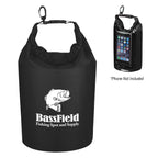 Dry Bag with Window, Waterproof - Clear with Black - Silk Screen