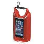 Dry Bag with Window, Waterproof - Red - Phone