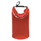 Dry Bag with Window, Waterproof - Red - Straight