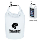 Dry Bag with Window, Waterproof - White - Silk Screen