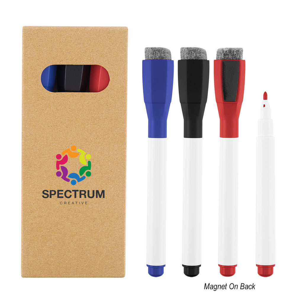 Dry Erase Marker Set, Three Piece