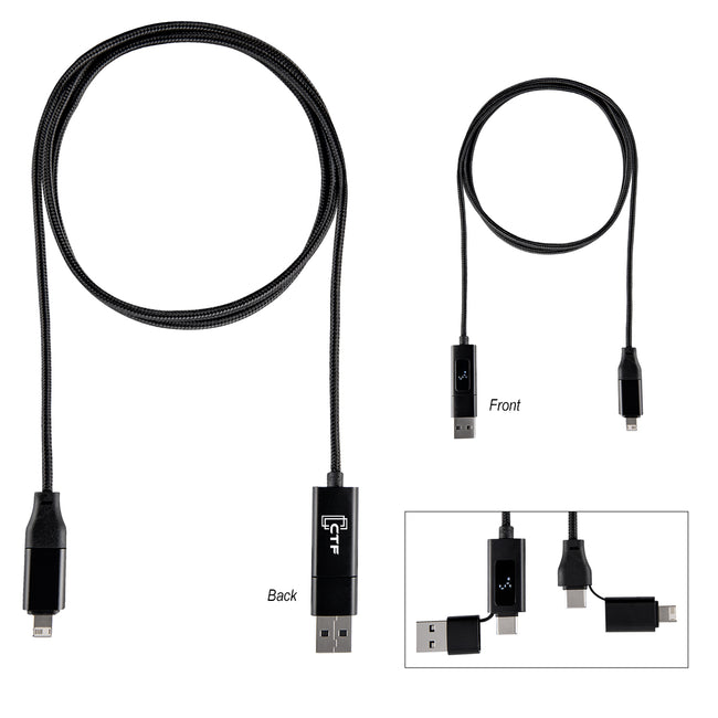 Dual Input Fast Charging Cable, 100W