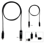 Dual Input Fast Charging Cable, 100W - Pad Print