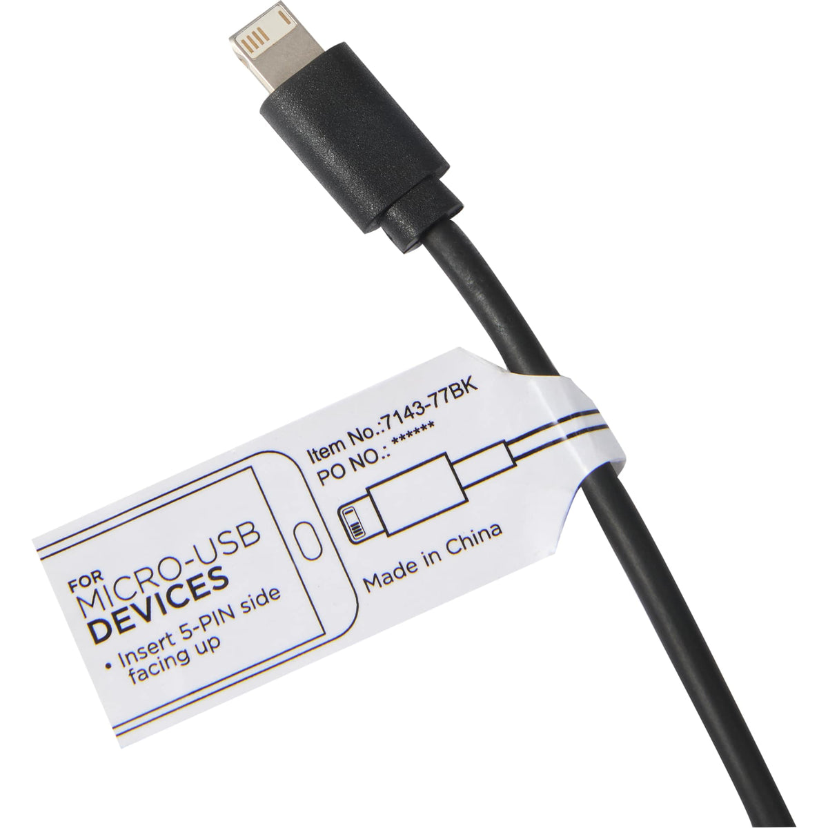Dual Power Charging Cable Kit with Pouch Transfer - Black - Photo