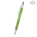 Dublin Pen with Stylus - Green - Silk Screen