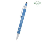 Dublin Pen with Stylus - Light Blue - Silk Screen