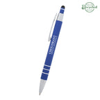 Dublin Pen with Stylus - Royal Blue - Silk Screen