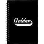 Duchess Spiral Notebook, 5 x 7 Inches - Black - Front 2