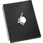 Duchess Spiral Notebook, 5 x 7 Inches - Black - Front