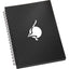 Duchess Spiral Notebook, 5 x 7 Inches - Black - Front