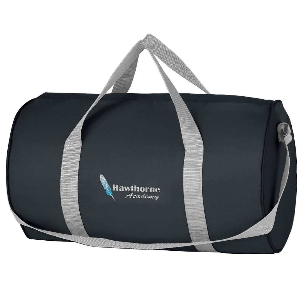 Duffel Bag, Budget Embroidery - Black - Embroidery