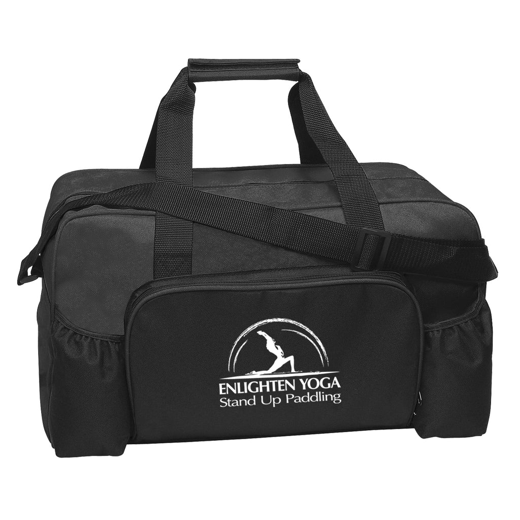 Duffel Bag, Econo - Black - Silk Screen