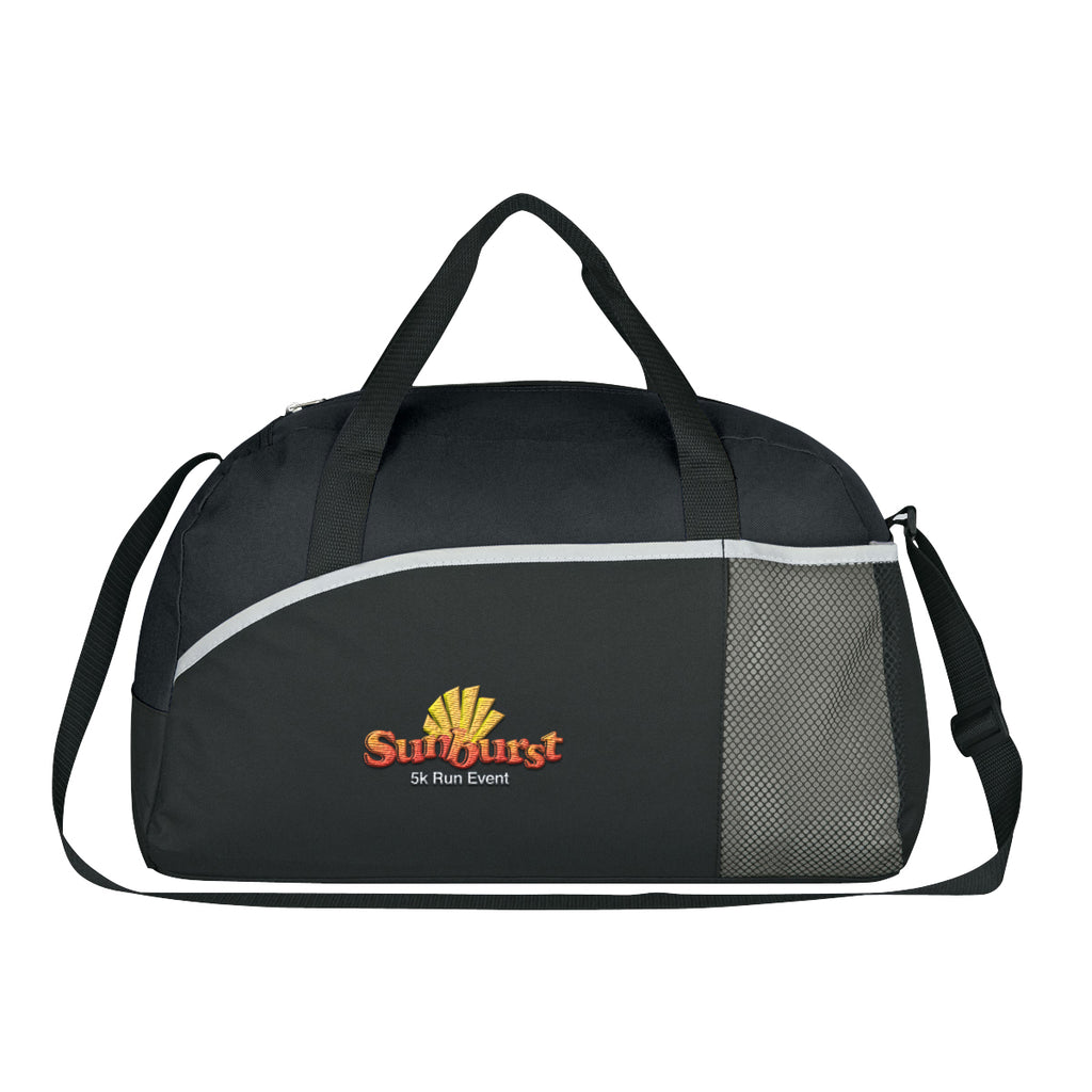 Duffel Bag, Executive Suite - Black With Black - Embroidery