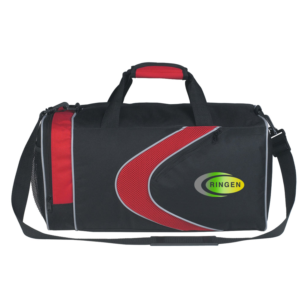 Duffel Bag for Sports - Red/Black - Colorbrite