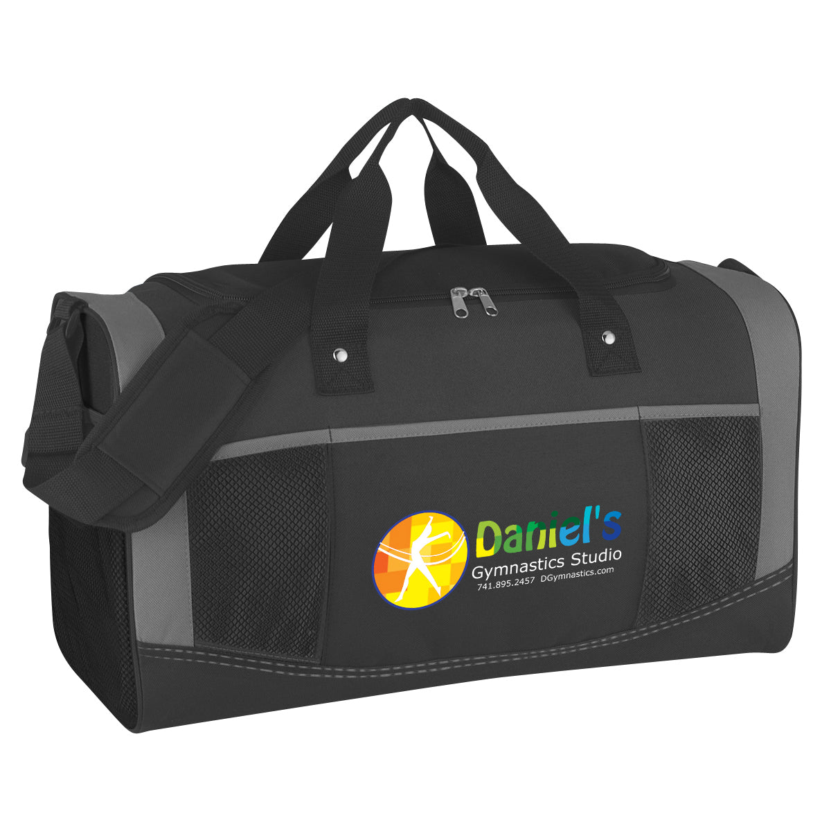 Duffel Bag, Quest Embroidery - Black - Colorbrite
