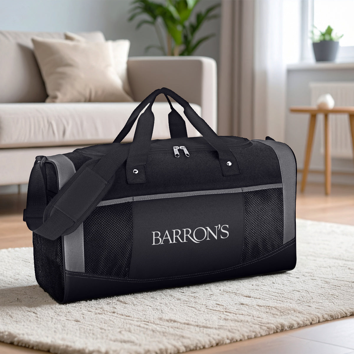 Duffel Bag, Quest Embroidery - Black - Lifestyle_Silkscreen