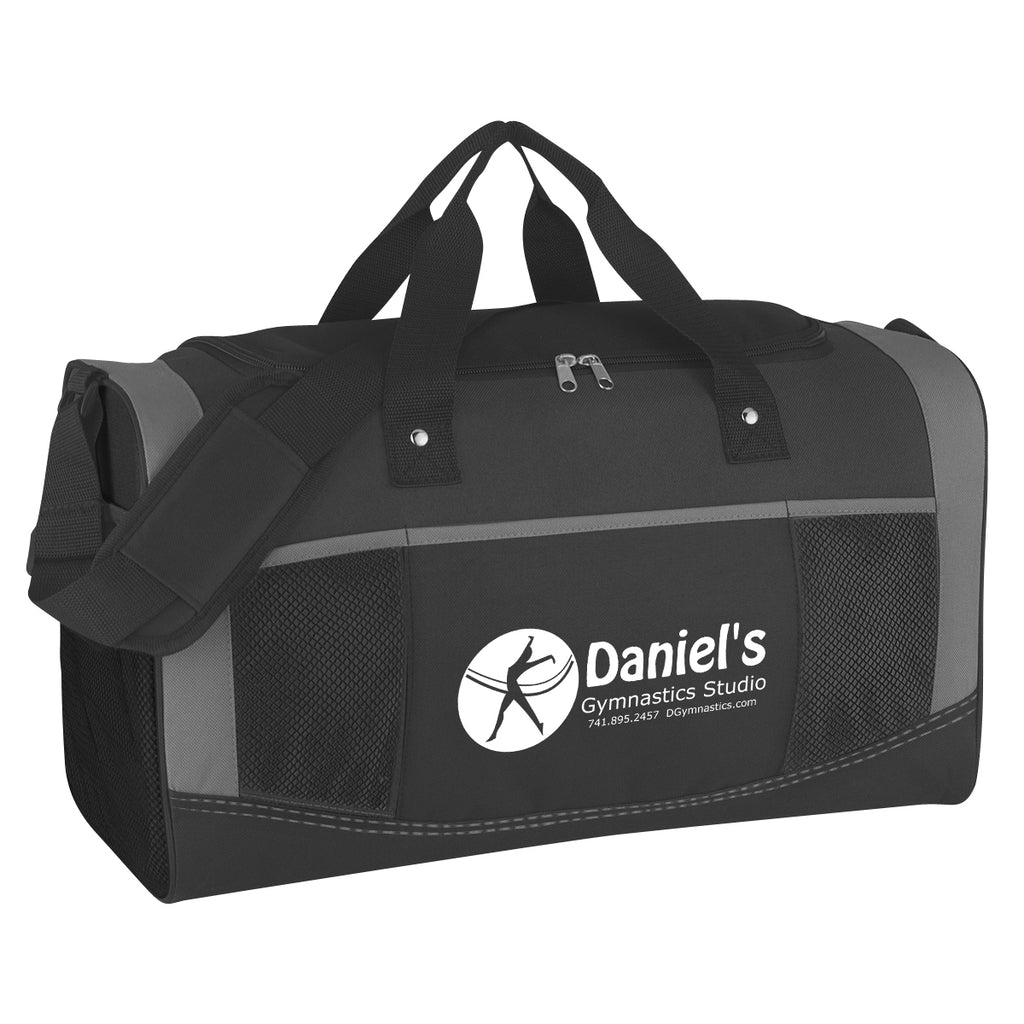 Duffel Bag, Quest Embroidery - Black - Silk Screen