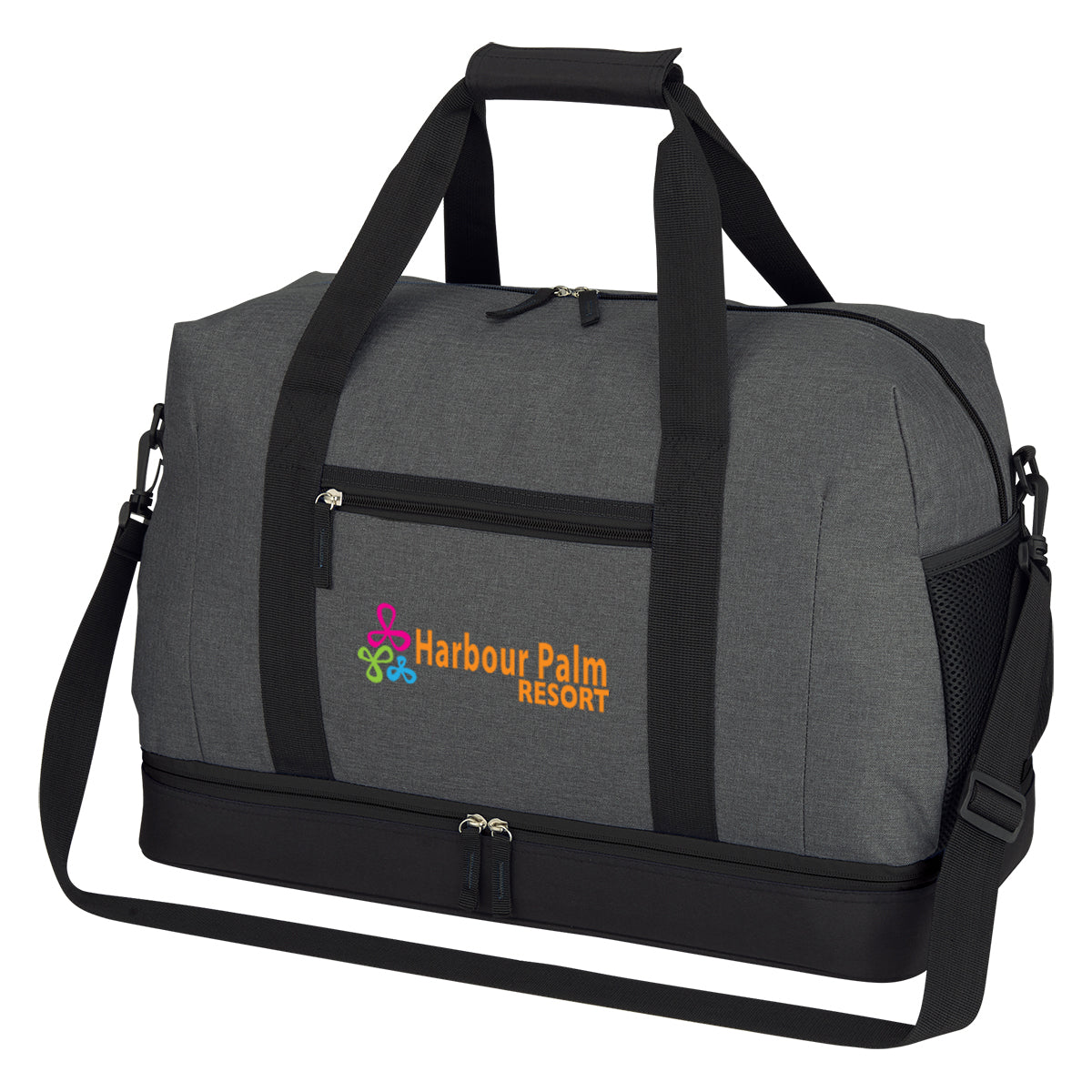 Duffel Bag, Tribeca - Gray with Black - Colorbrite