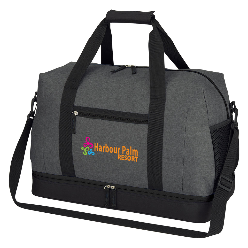 Duffel Bag, Tribeca - Gray with Black - Colorbrite