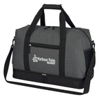 Duffel Bag, Tribeca - Gray with Black - Silk Screen