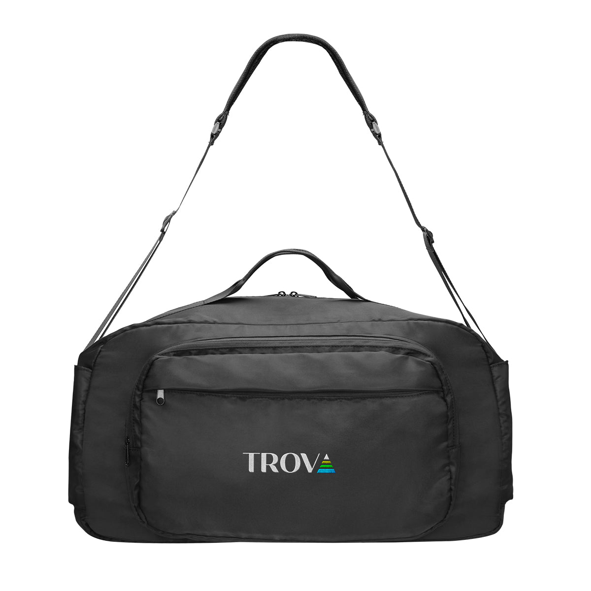 Duffel Bag, WanderLuxe Embroidery - Black - Embroidery