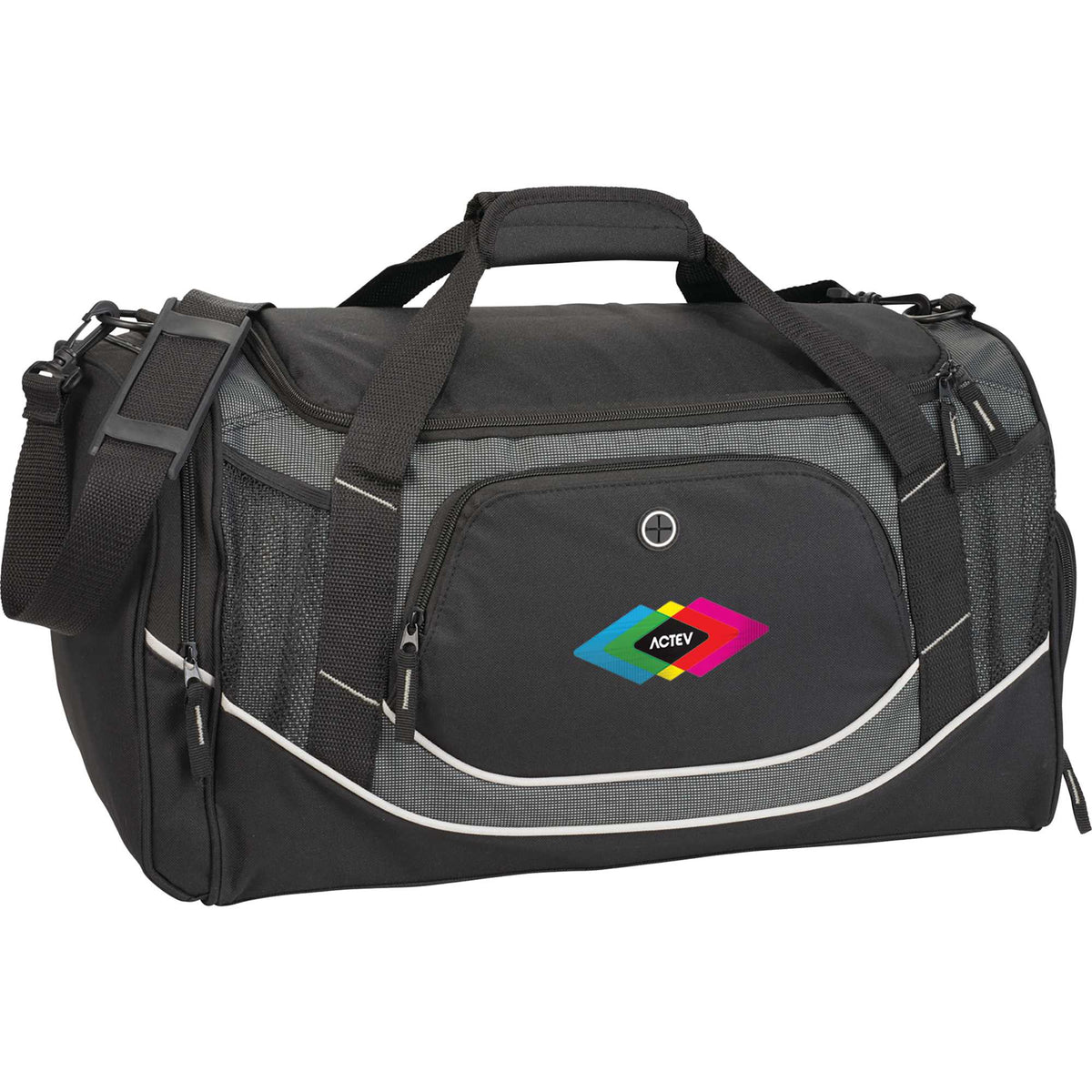 Dunes Deluxe Sport Duffel Bag, 21 Inches Transfer - Black - Photo